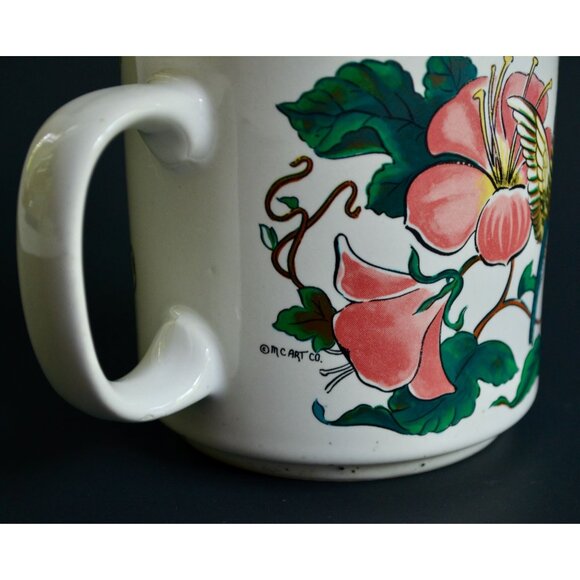 Kentucky Souvenir Coffee Mug Ceramic Hummingbird Vintage Floral - Picture 5 of 7